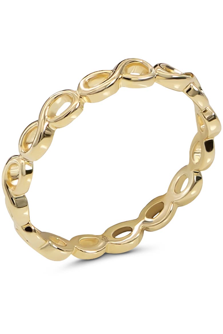 Infinity Ring in 14K Gold, Alternate, color, Yellow Gold