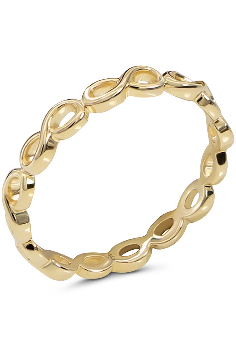 DEVATA Infinity Ring in 14K Gold, Alternate, color, Yellow Gold