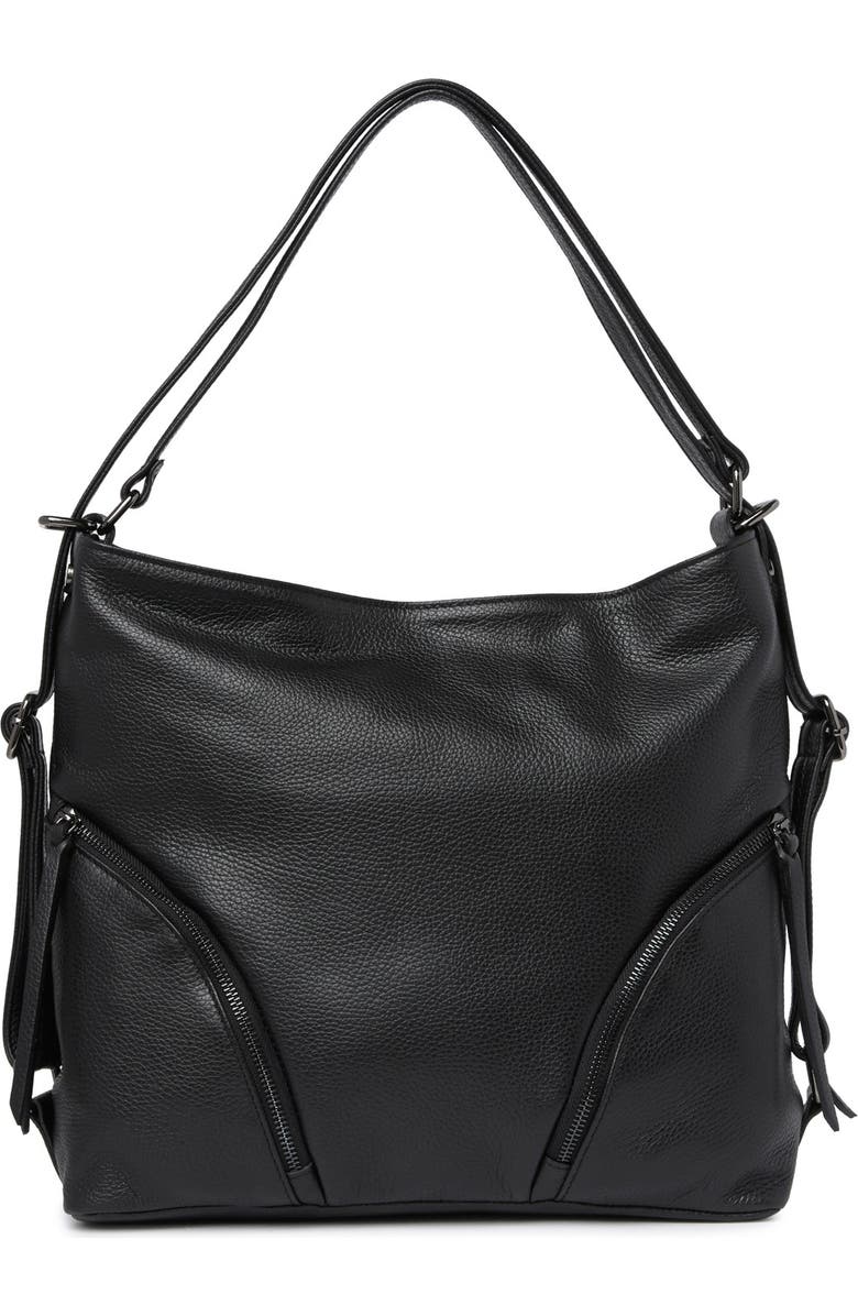 GIULIA MASSARI Leather Top Handle Shoulder Bag, Main, color,