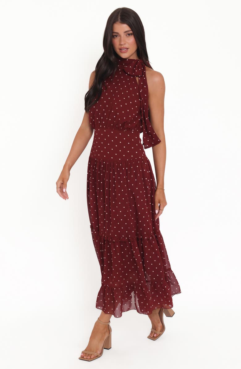 Petal & Pup Leona Halter Maxi Dress, Alternate, color, 