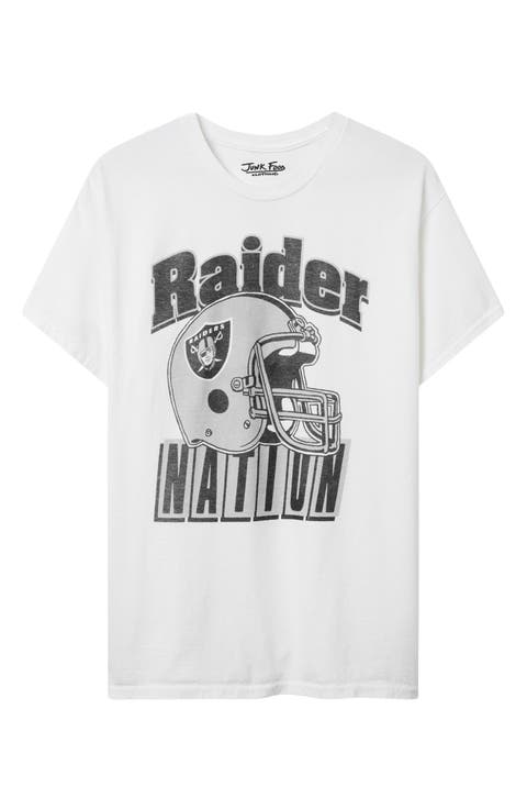 Las Vegas Raiders Throwback Helmet Cotton Graphic T-Shirt