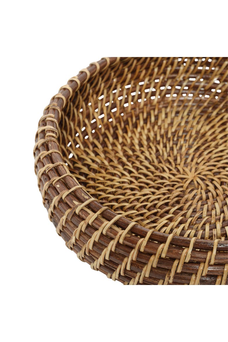 Rattan Apple Bowl, Alternate, color, Natural