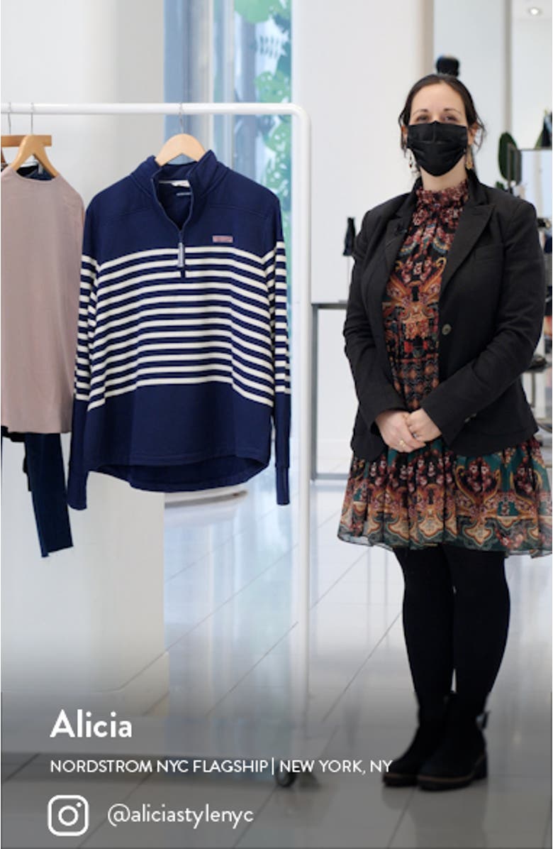 Shep Stripe Dreamcloth Quarter Zip Pullover, sales video thumbnail