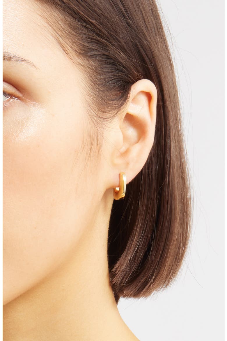 Teeni Toni Link Hoop Earrings, Alternate, color, HIGH POLISH GOLD