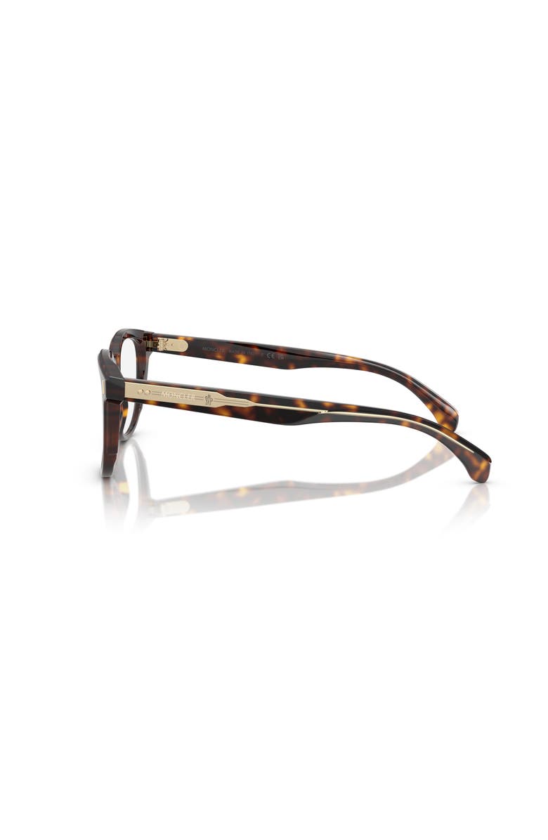 Moncler 52mm Square optical glasses, Alternate, color, Tortoise