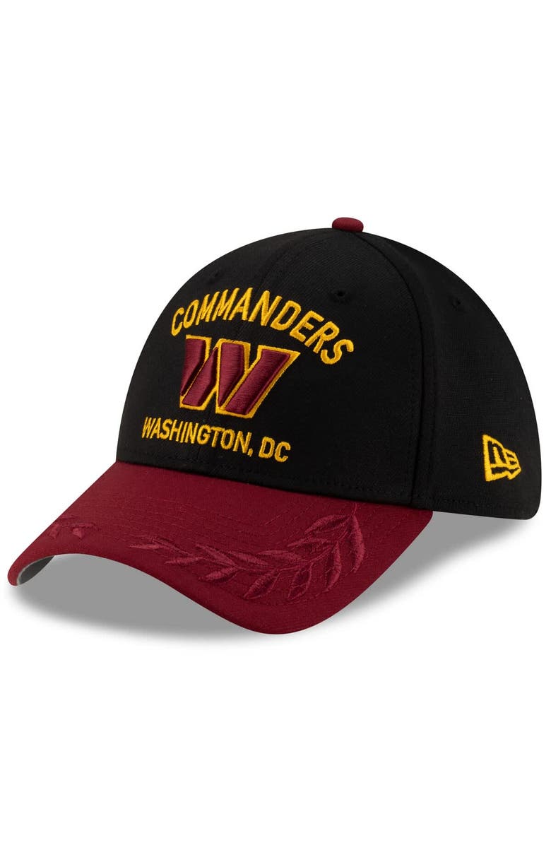 New Era Men's New Era  Black/Burgundy Washington Commanders 2025 NFL Draft 39THIRTY Flex Hat, Alternate, color, 