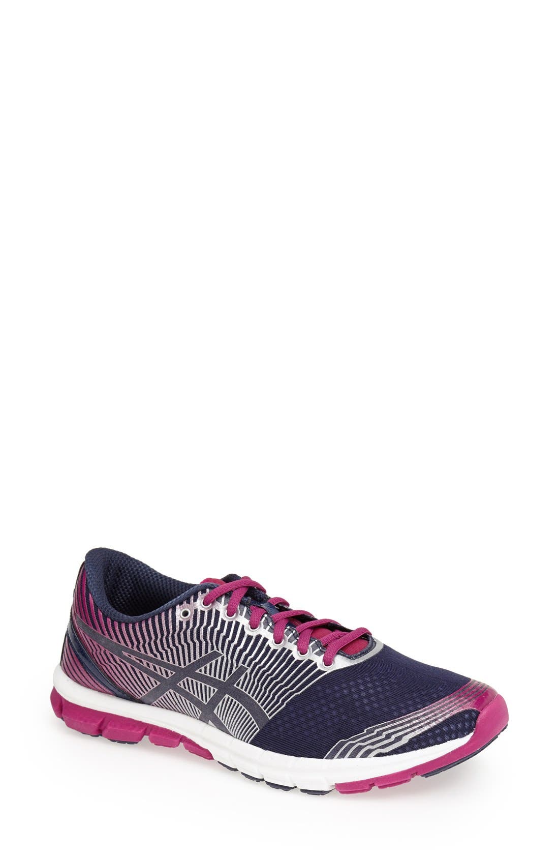 'GEL-Lyte 33 3.0' Running Shoe, Main, color, NAVY/ LIGHTNING/ PLUM