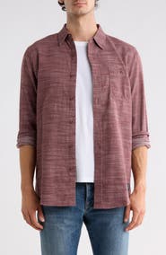 Weatherproof® Cotton Peached Texture Button Up Shirt