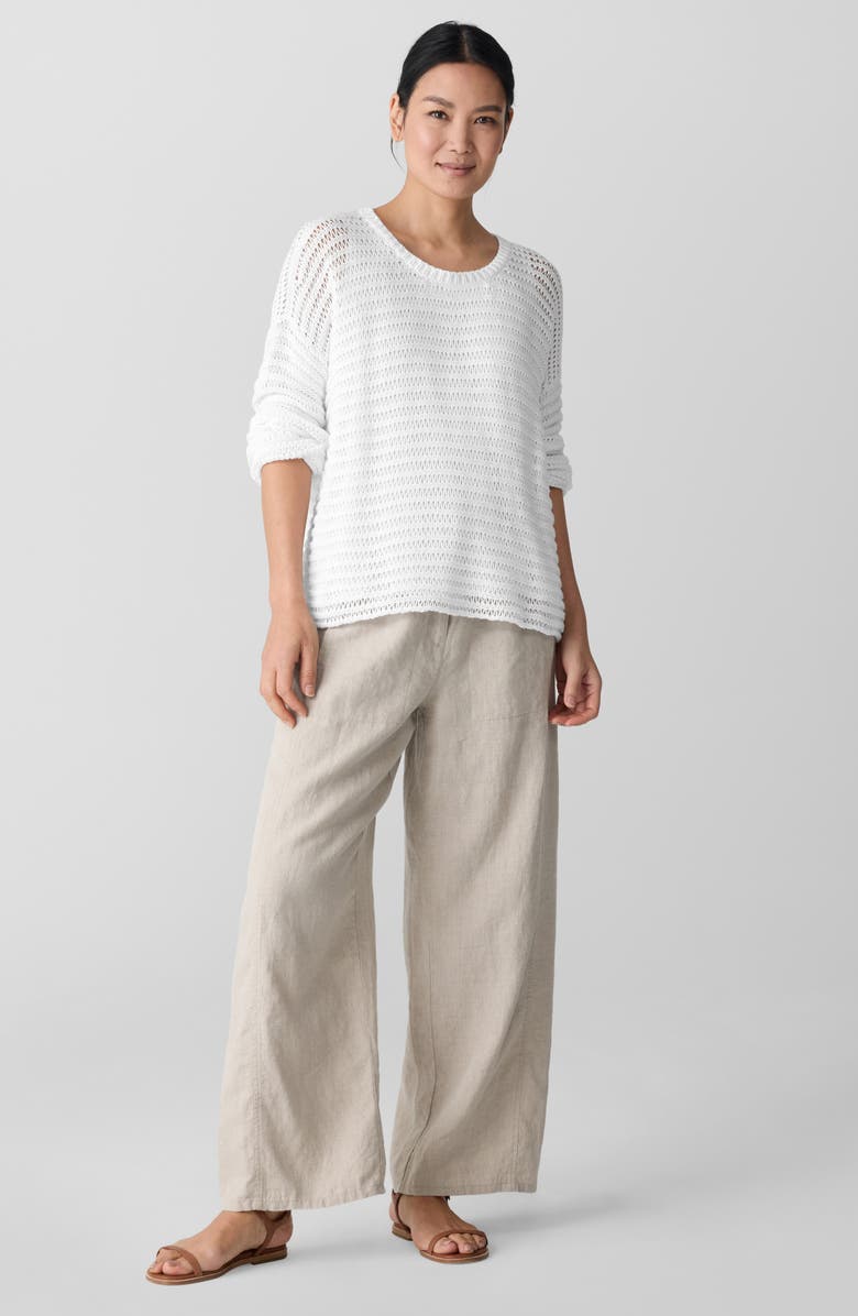 Eileen Fisher Crewneck Oversize Organic Cotton Sweater, Alternate, color,