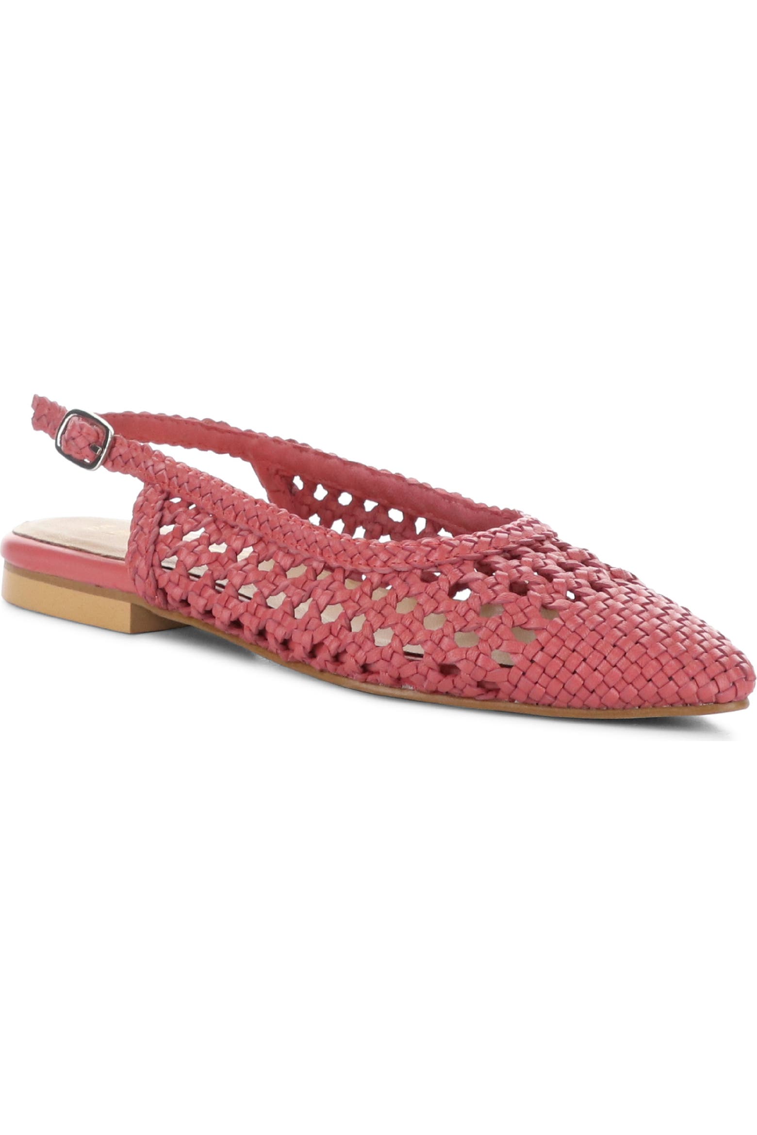 Raspberry Bush Color Bos. & Co. Willow Slingback Cap Toe Flat (Women) | Nordstromrack