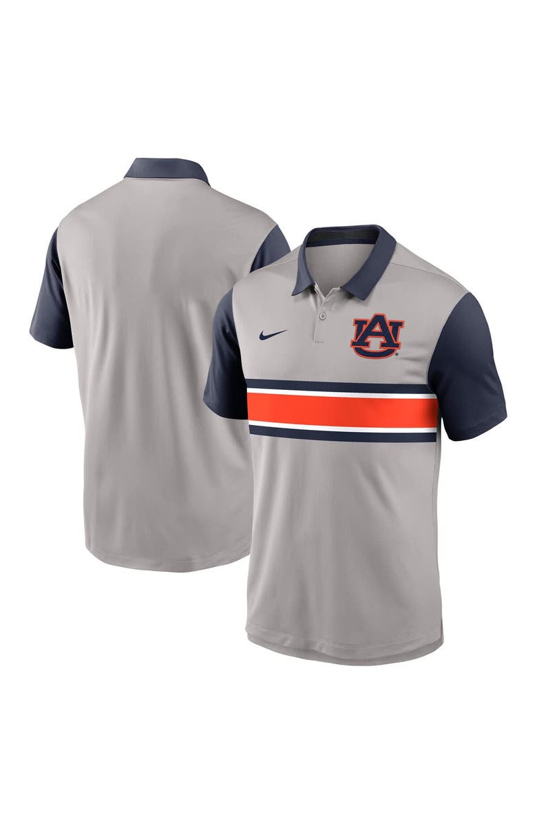 Nike Men's Nike Gray/Navy Auburn Tigers Vapor Dri-FIT Polo, Alternate, color, Gray