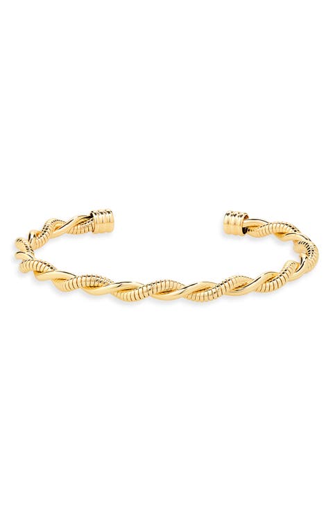Demi-Fine Twisted Cuff Bracelet