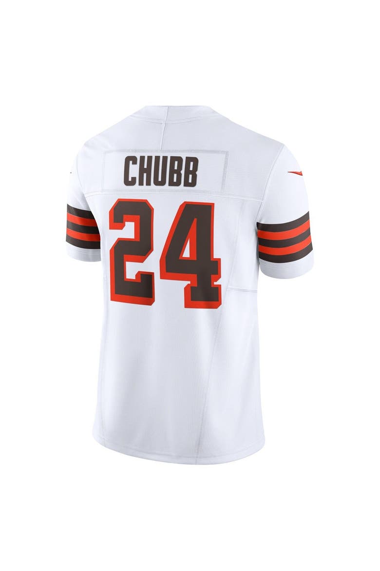 Men's Nike Nick Chubb White Cleveland Browns Vapor F.U.S.E. Limited Jersey, Alternate, color, White