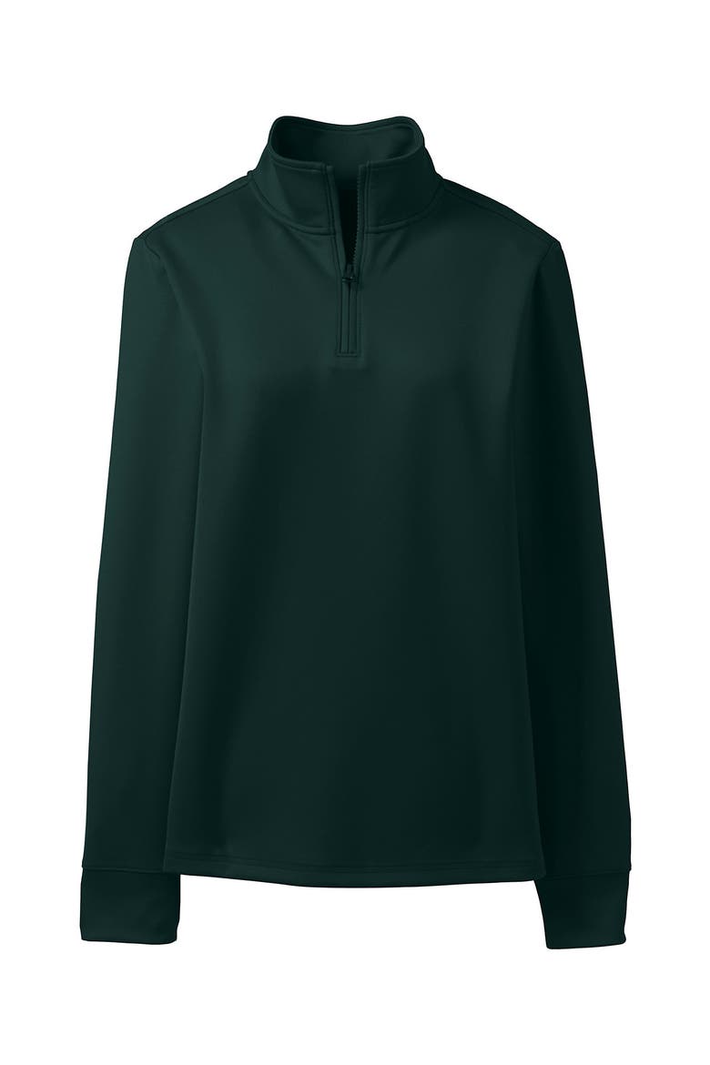School Uniform  Quarter Zip Pullover, Alternate, color, Evergreen