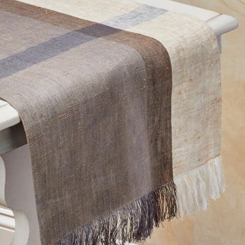 Hinterland Handwoven Linen Table Runner
