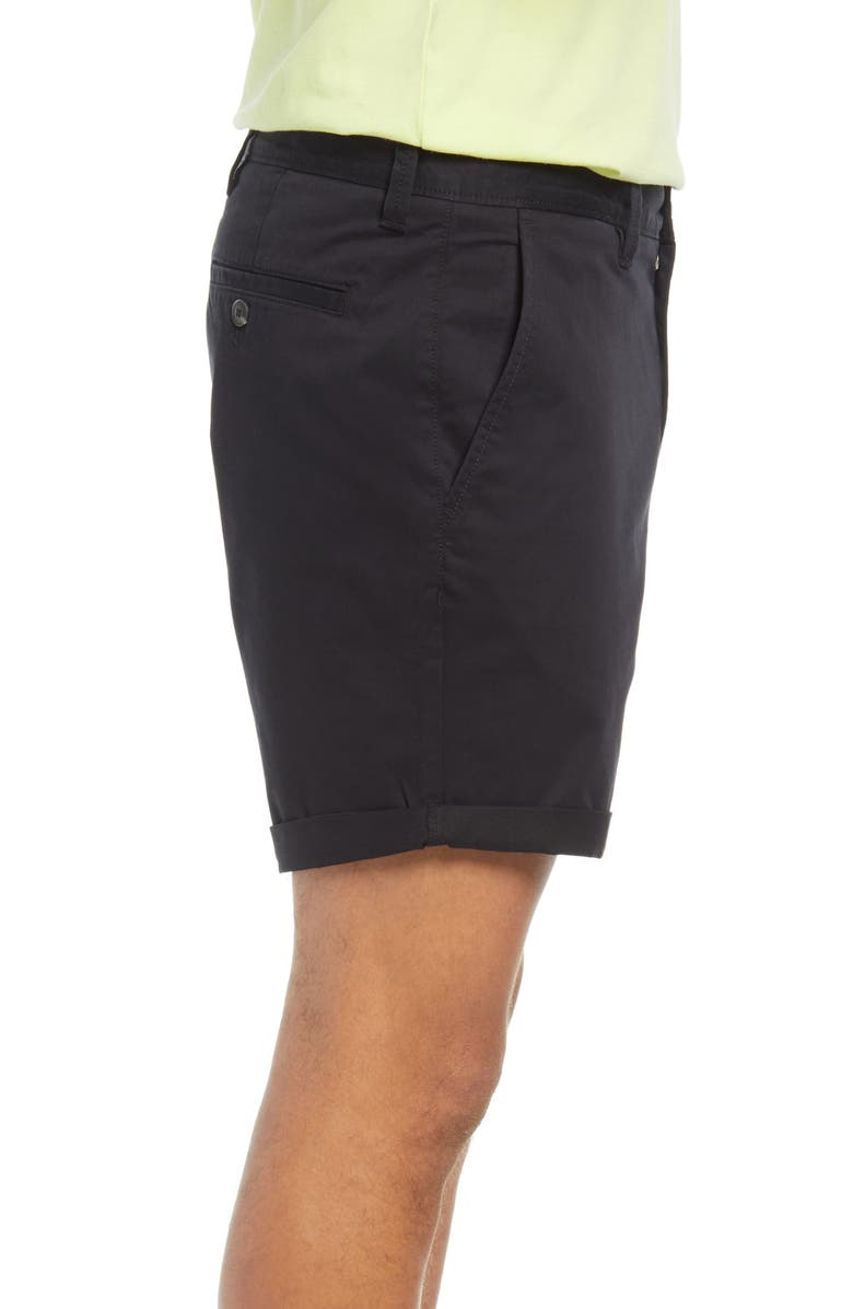 Open Edit Stretch Cotton Skinny Chino Shorts, Alternate, color,