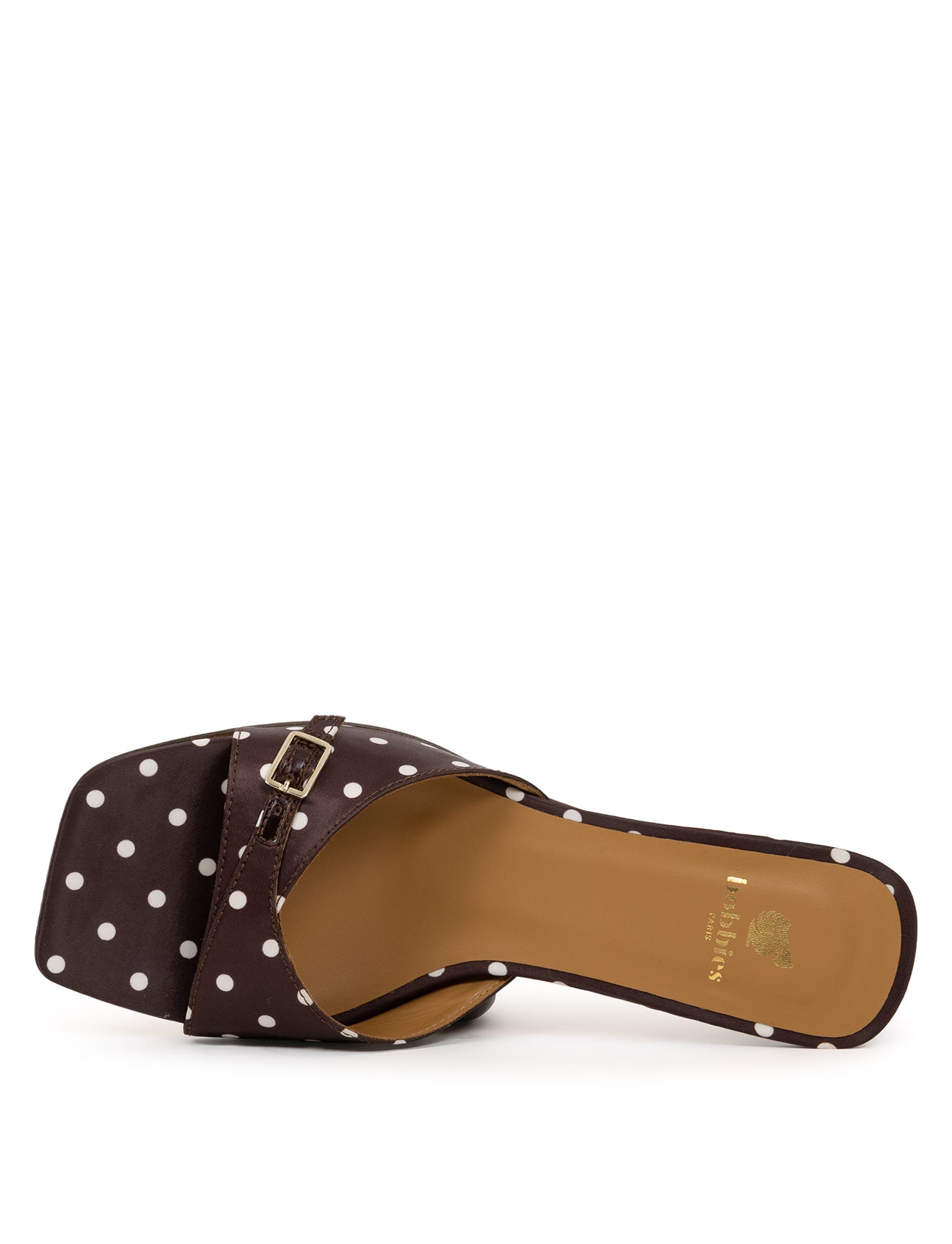 June Heeled Sandals, Alternate, color, Mocha Dots