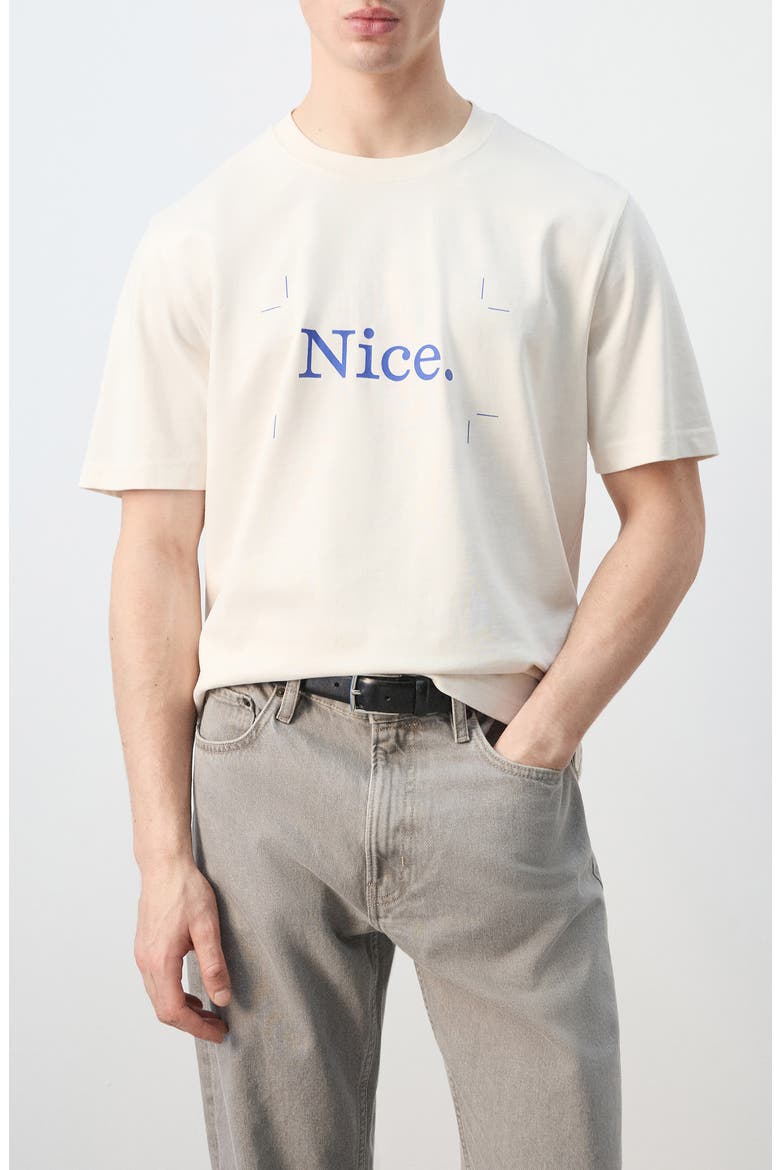 x Fantastic Man Nice Graphic T-Shirt, Main, color, OFF WHITE