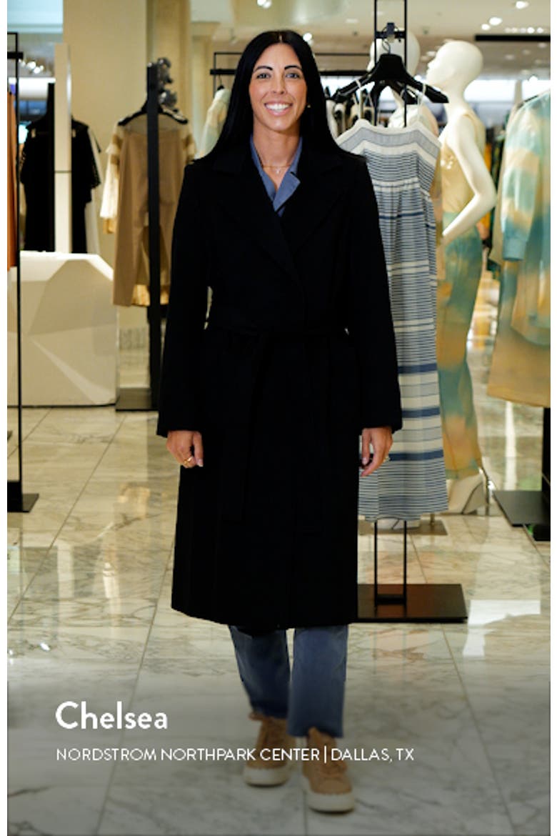 Wool Blend Wrap Coat video