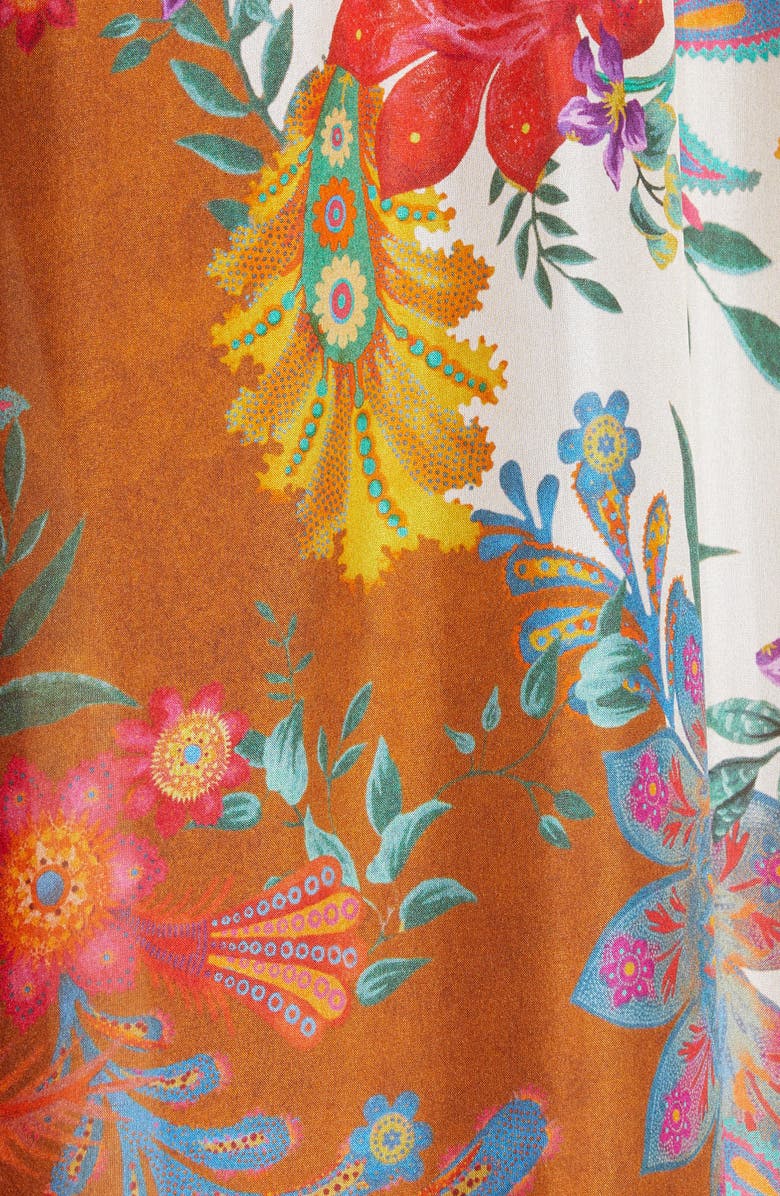 Zimmermann Ginger Floral Silk Wide Leg Pants, Alternate, color, 