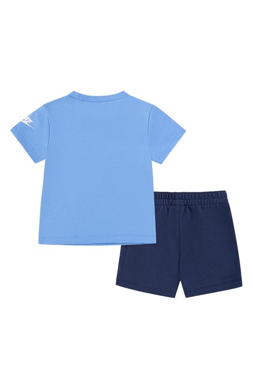 Nike Logo Tee & Cargo Shorts 2-piece Set In Midnight Blue