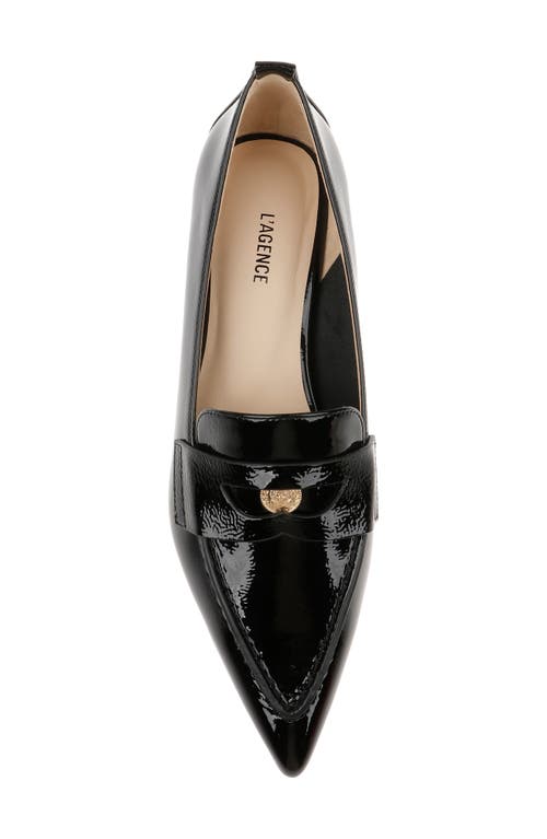 L Agence L'agence Women's Maelys Pointed Toe Block Heel Shoes In Black