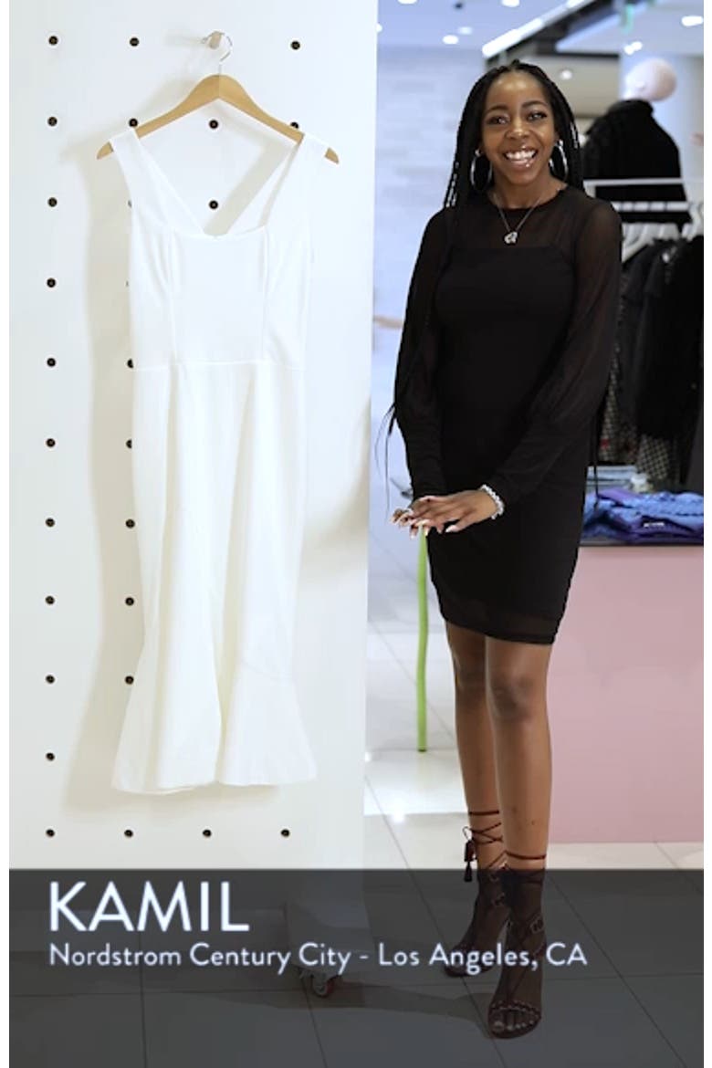 Monica Tea Length Trumpet Dress video
