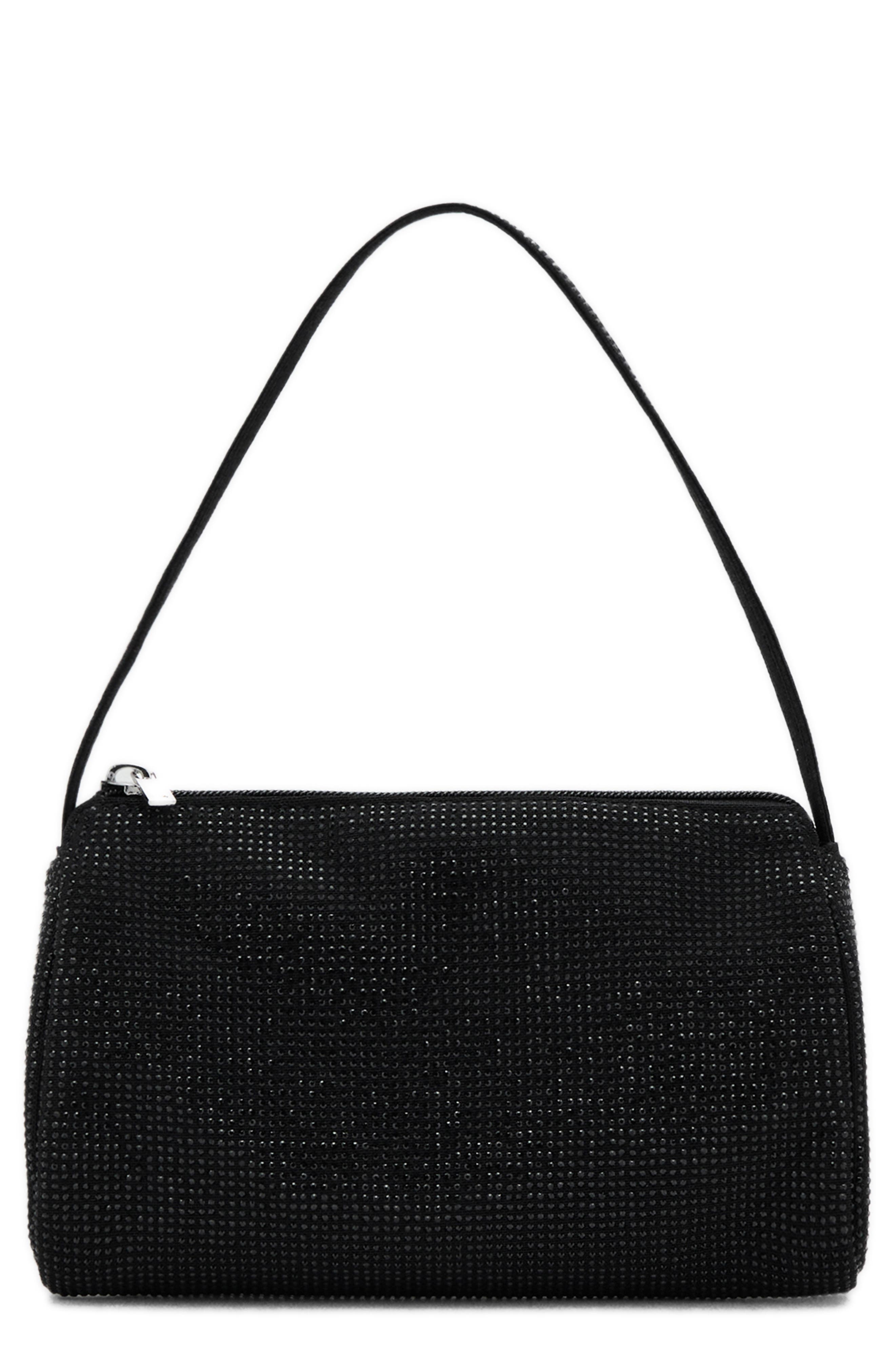 MANGO x Kaia Gerber Rhinestone Handbag, Main, color, 