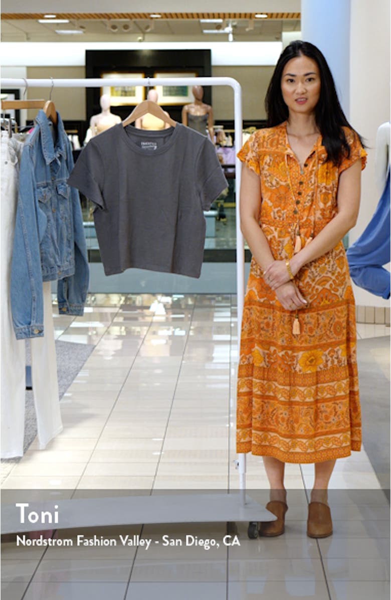 Sunwashed Organic Cotton Crop T-Shirt, sales video thumbnail