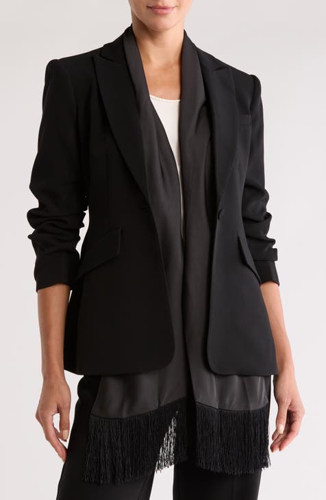 Ashlee Ruched Sleeve Blazer