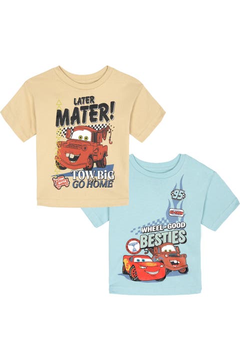 Cars Boys' 2-pack Short Sleeve Graphic T-shirts (toddler, Little Kid & Big Kid)