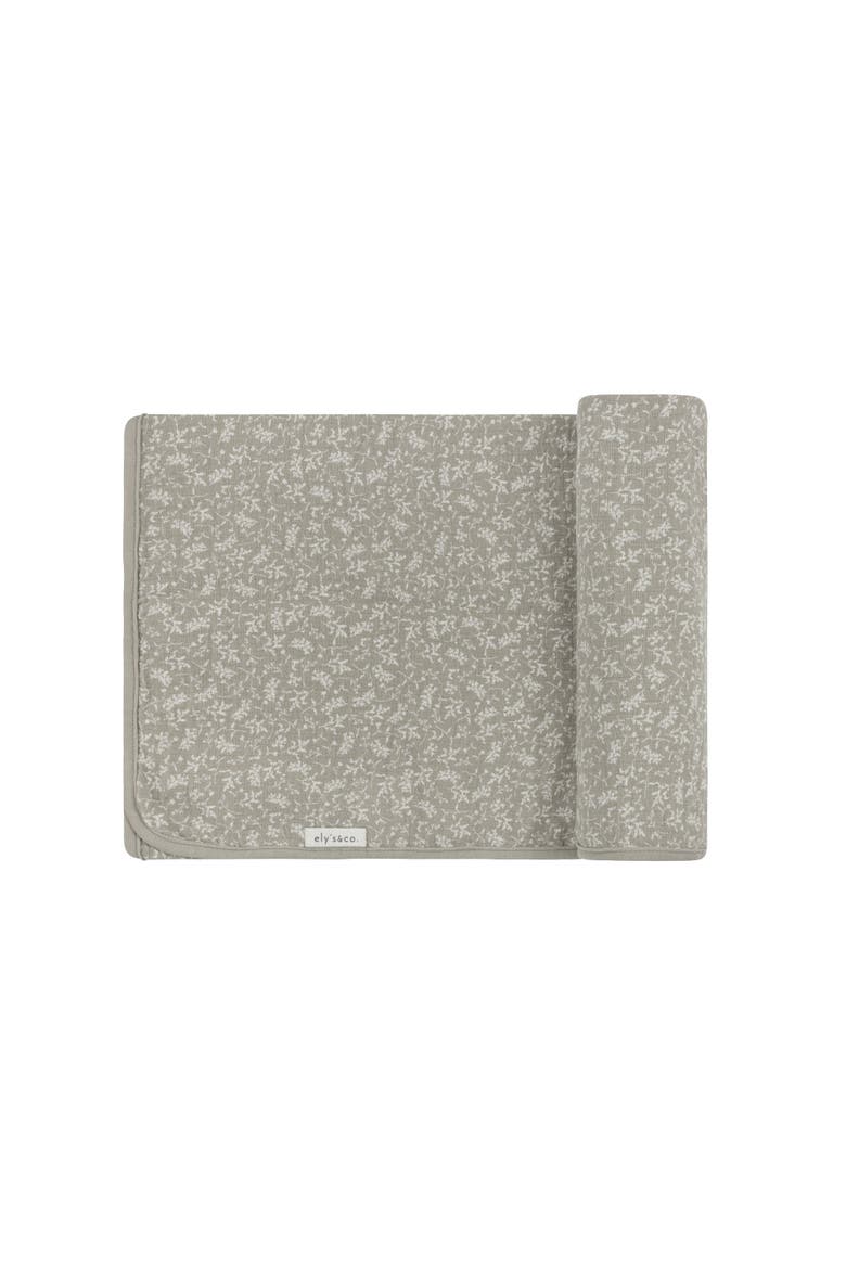 Modal French Terry Vine Collection - Muslin Swaddle, Alternate, color, Sage