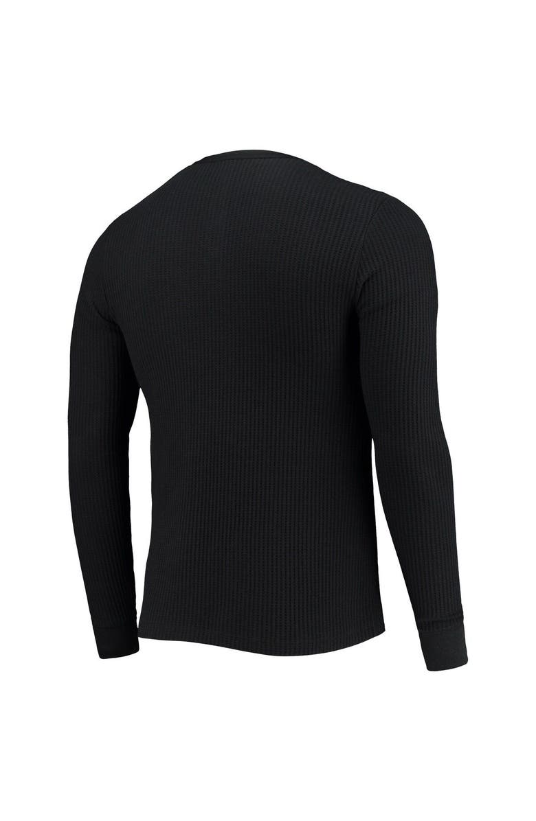 Junk Food Men's Junk Food Black Washington Football Team Thermal Henley Long Sleeve T-Shirt, Alternate, color,
