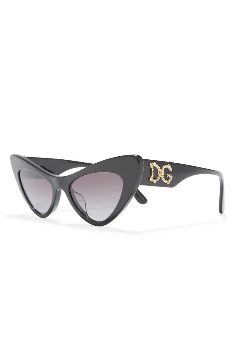 Dolce&Gabbana 52mm Cat Eye Sunglasses, Alternate, color, 
