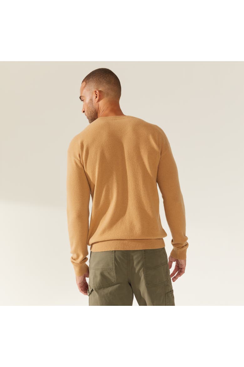 Liam Cashmere V-Neck Sweater, Alternate, color, Camel