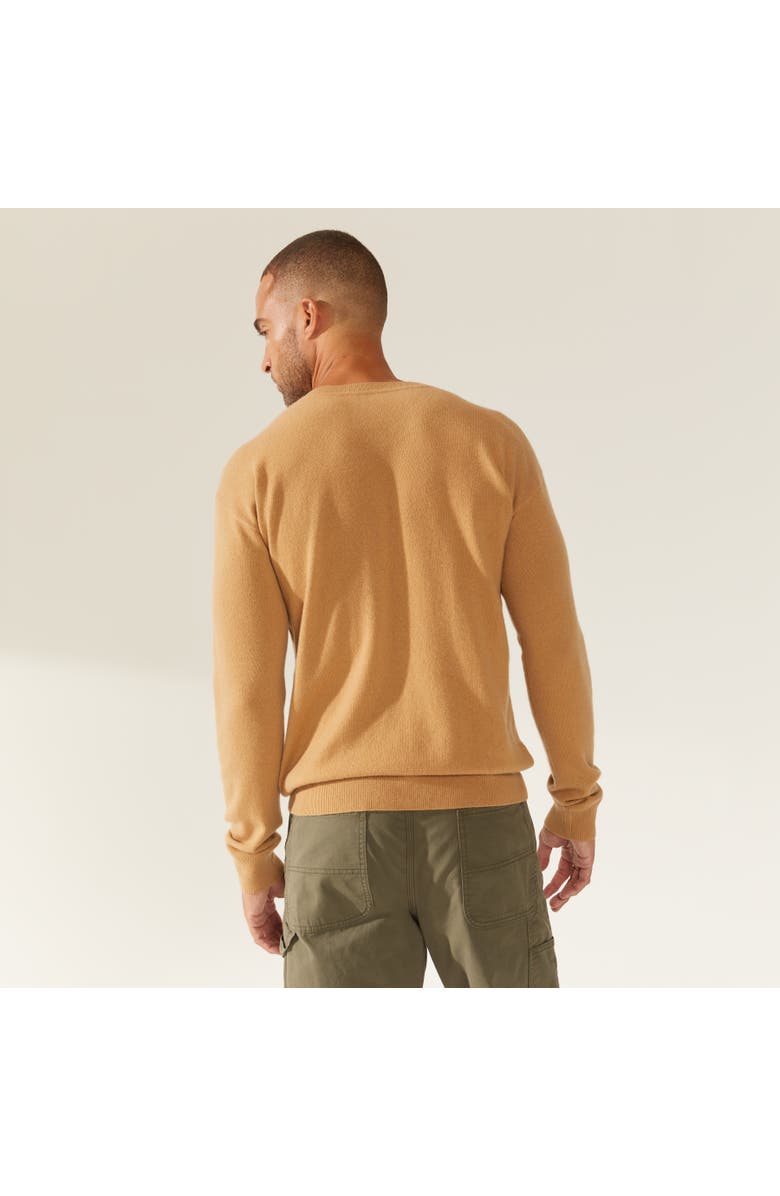 Italic Liam Cashmere V-Neck Sweater, Alternate, color, Camel