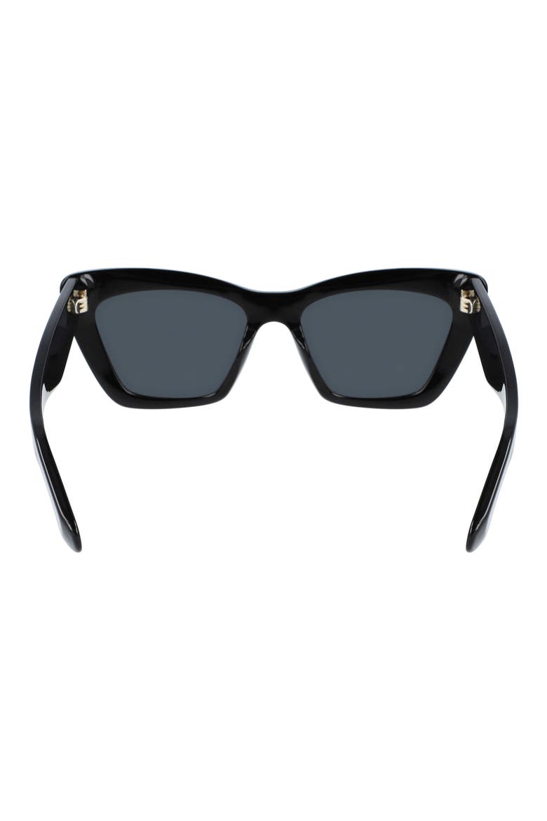 55mm Butterfly Sunglasses, Alternate, color, BLACK