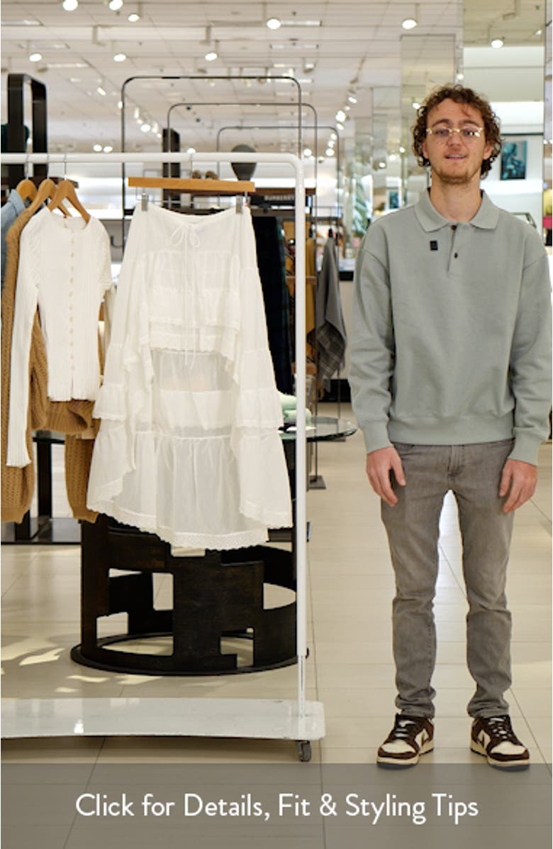 Sheer High-Low Ruffle Skirt, sales video thumbnail