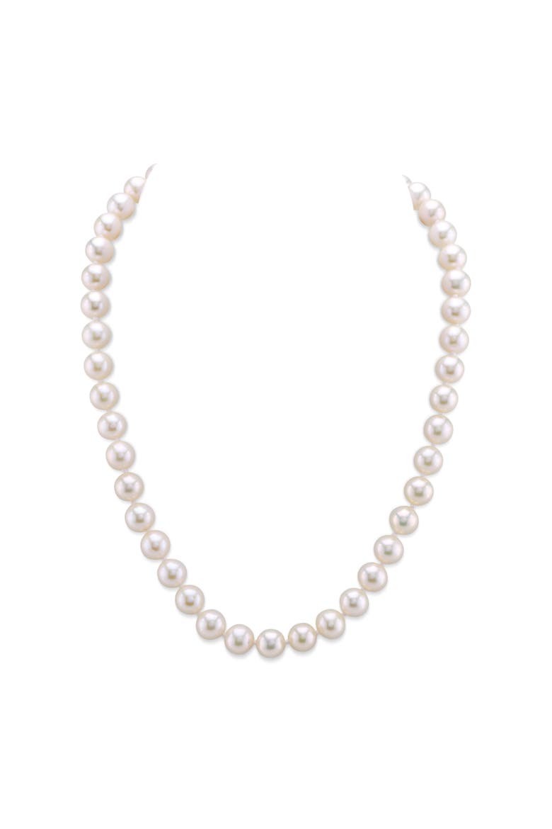 7.5-8.5mm White Freshwater Pearl Necklace - AAAA Quality, Main, color, White Pearls