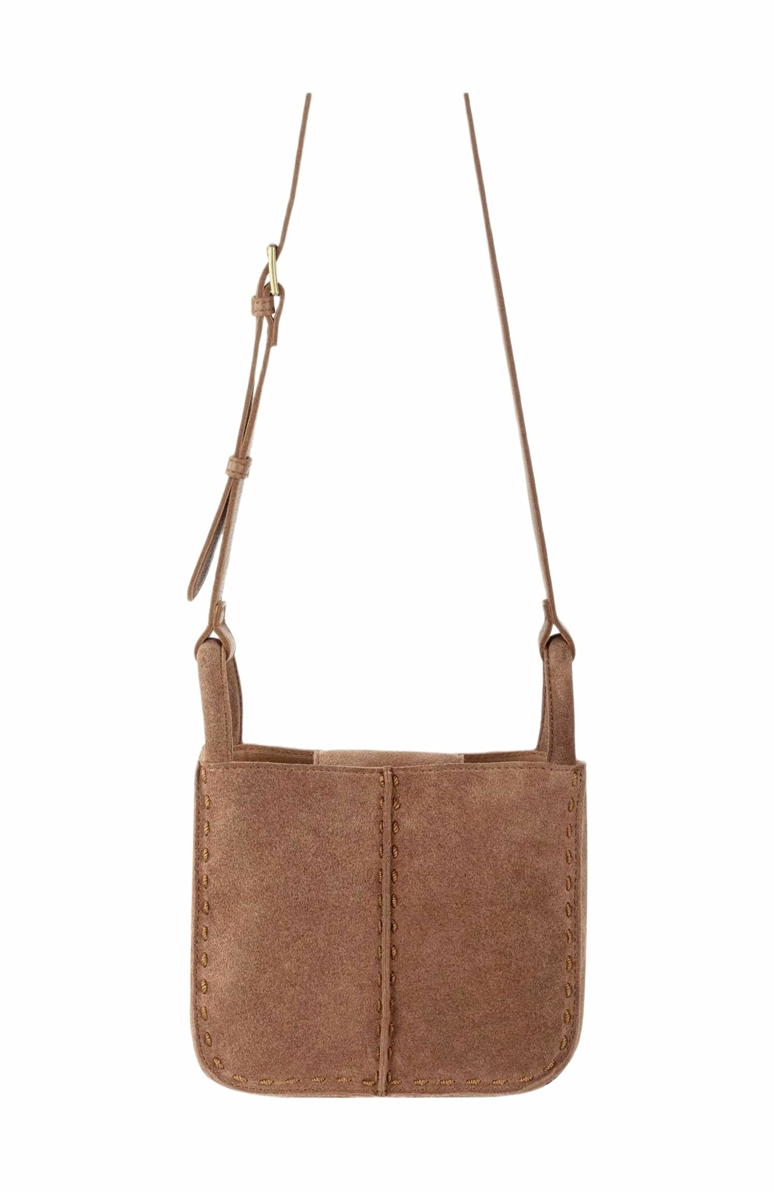 The Sak Los Feliz Small Crossbody Bag, Alternate, color, Tobacco Suede