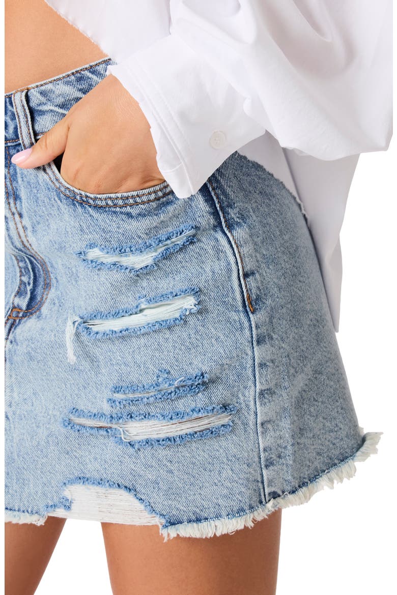 Giana Denim Skirt, Alternate, color, VINTAGE BLUE