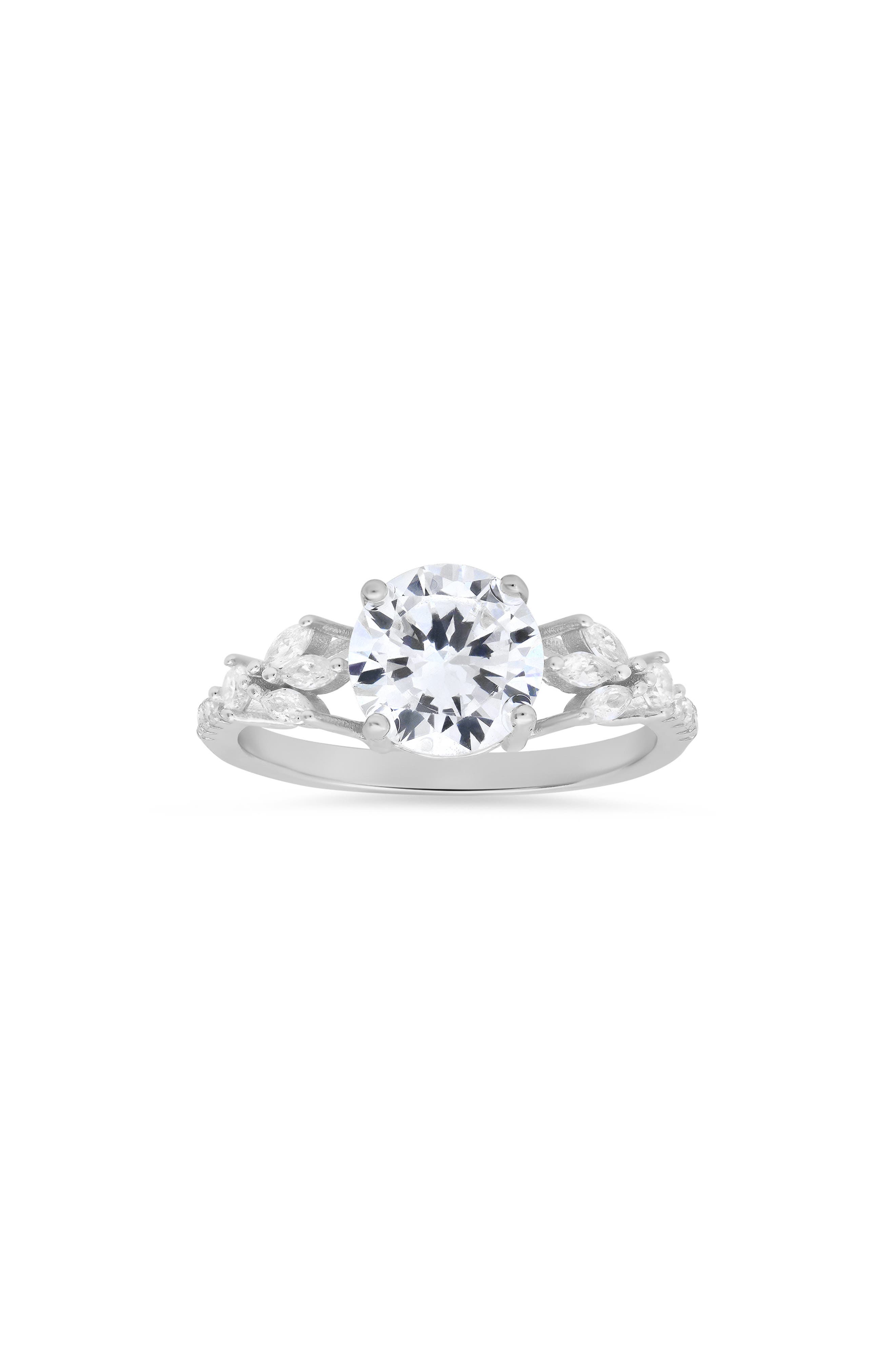 Queen Jewels Sterling Silver Cubic Zirconia Ring