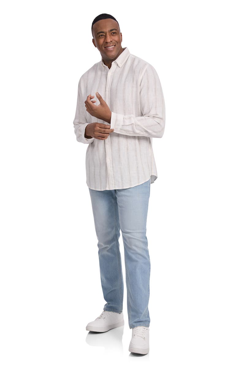 Johnny Bigg Madrid Regular Fit Stripe Button-Down Shirt, Alternate, color,