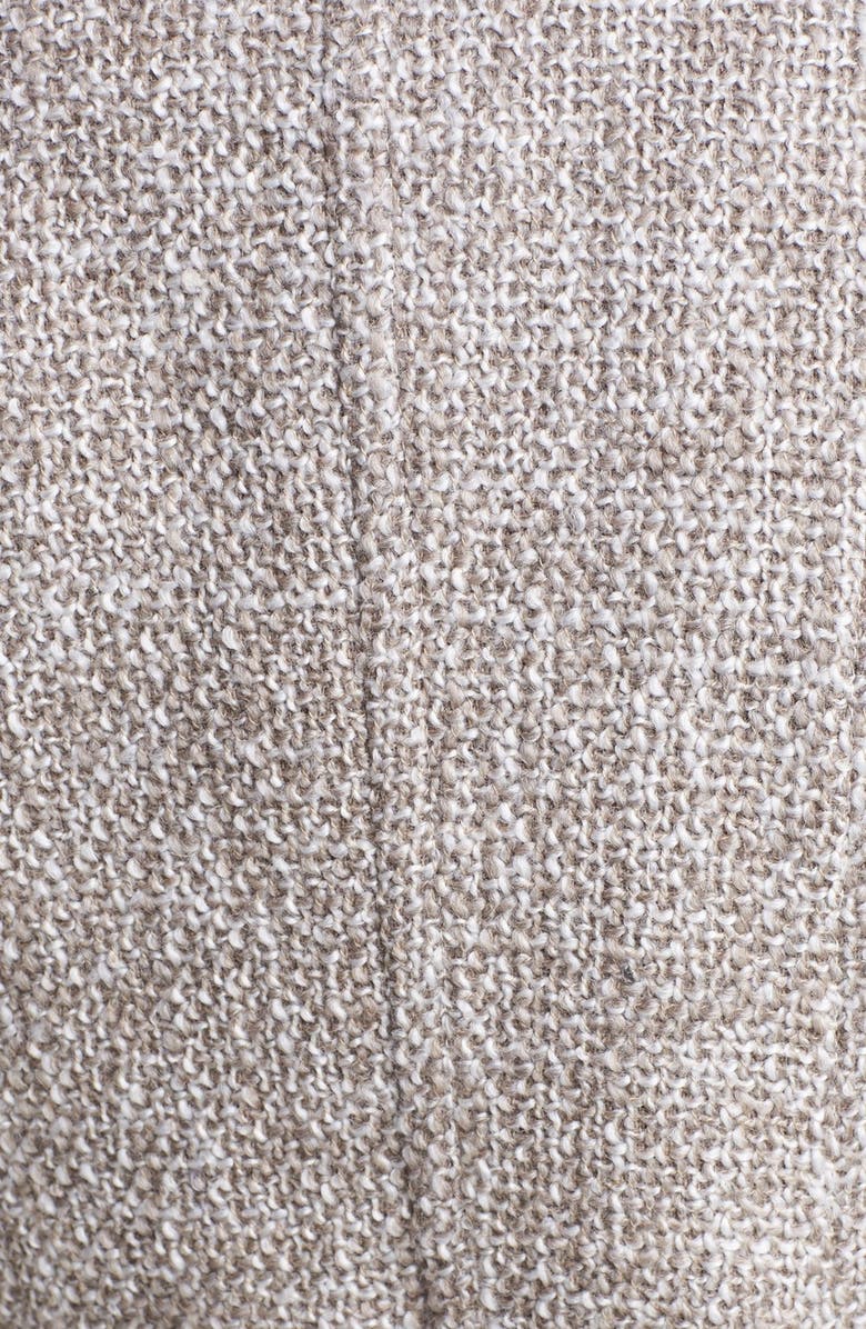 T Tahari 'Izzy' Belted Tweed Coat, Alternate, color,