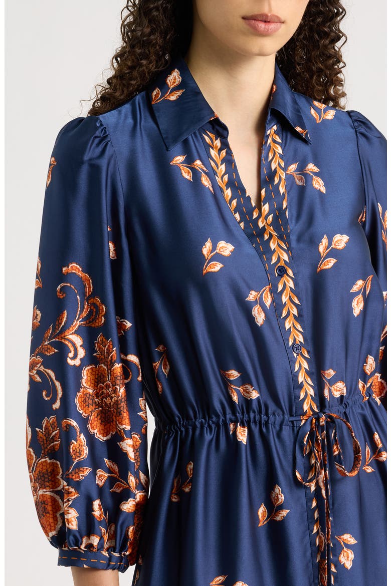 Printed Shirtdress, Alternate, color, NAVY MULTI