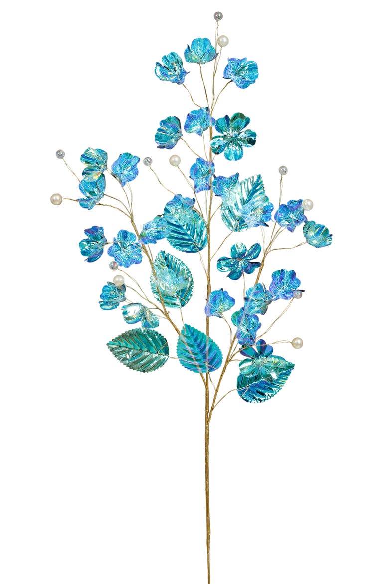 Iridescent Berry Stem, Set of 6, Main, color, Shiny Blue