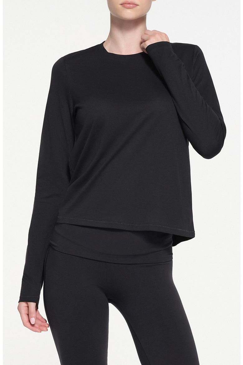 Relaxed Long Sleeve T-Shirt, Main, color, ONYX