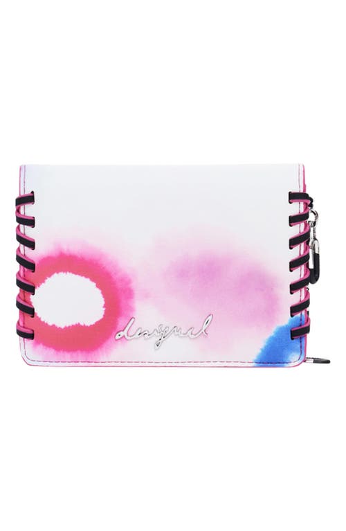 Desigual Small Wallet With Topstitching