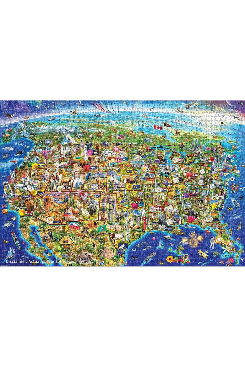 US Wonders 2000 Piece Puzzle, Alternate, color, Multicolored