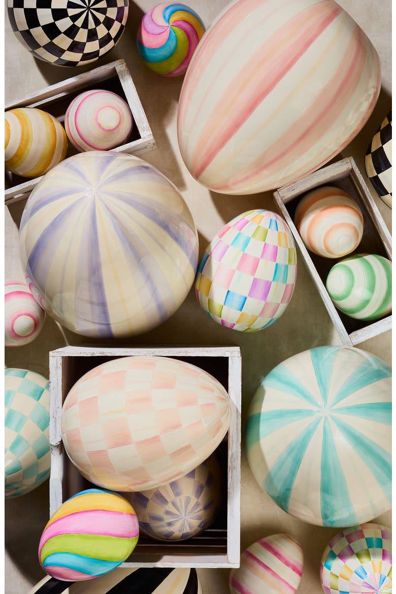 Rosy Stripe Medium Egg, Alternate, color, PINK